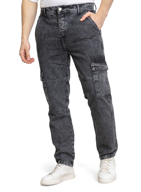 Black 1 Cargo jeans - Khotwh